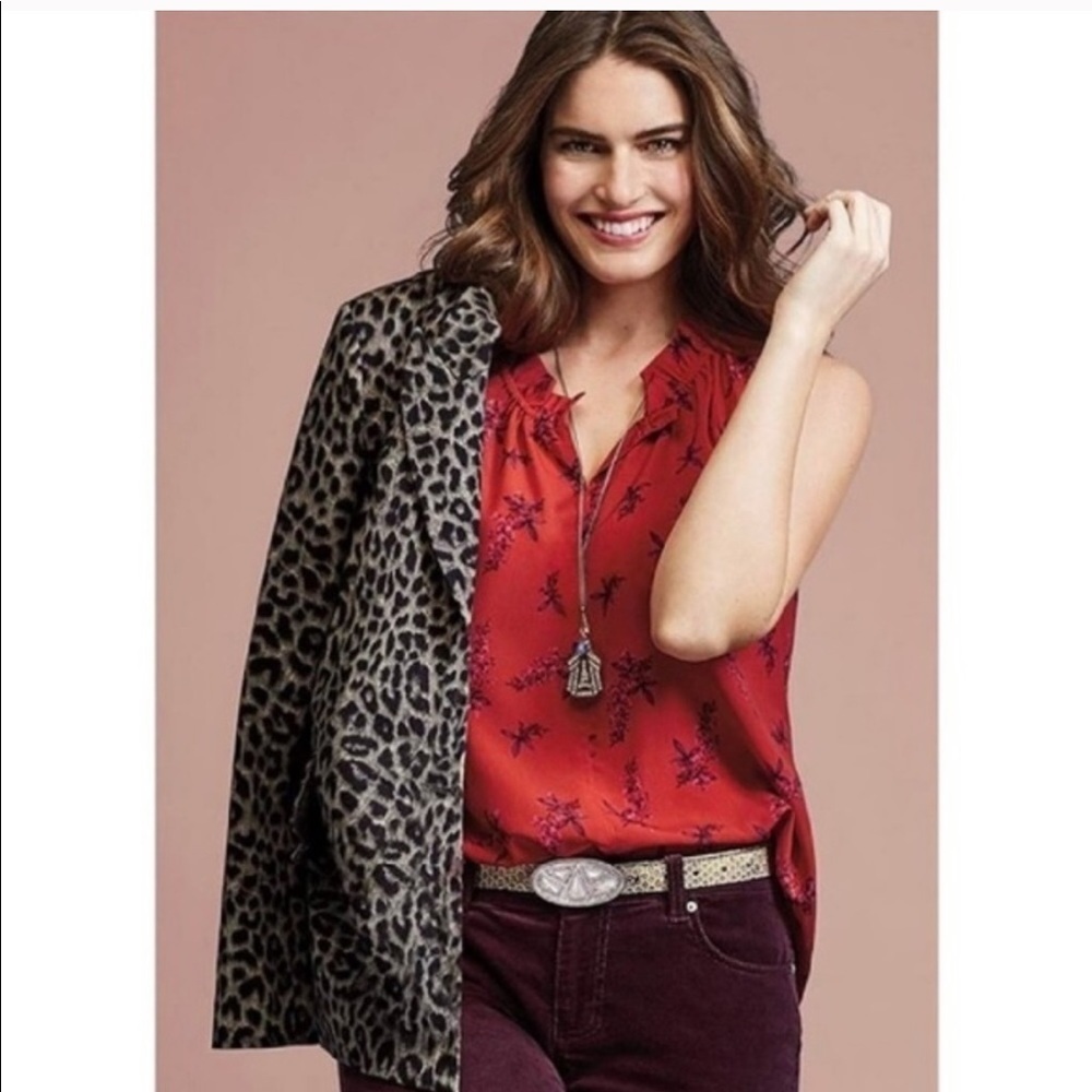 • Cabi • Sketchbook Red Floral Blouse 5222